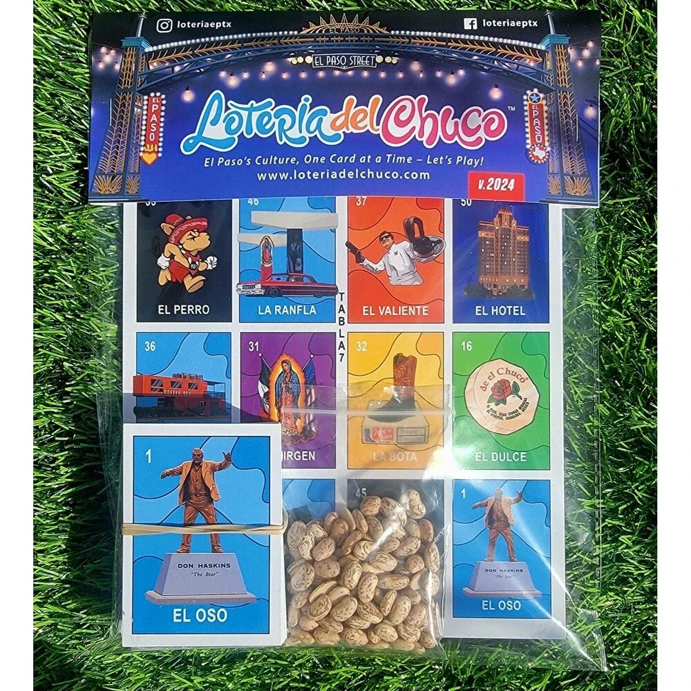 Loteria del Chuco Mexican Bingo Card Game w/ 60 Card NEW 2025 Version - El Paso